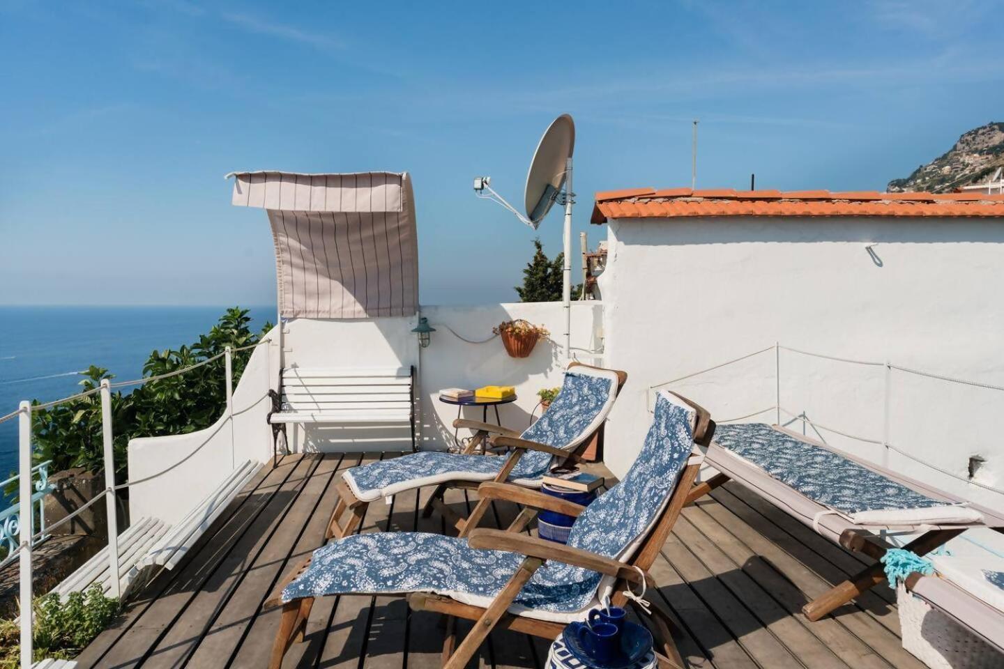 Perla Nel Blu Villa Affacciata Sul Mare Conca dei Marini Exteriér fotografie