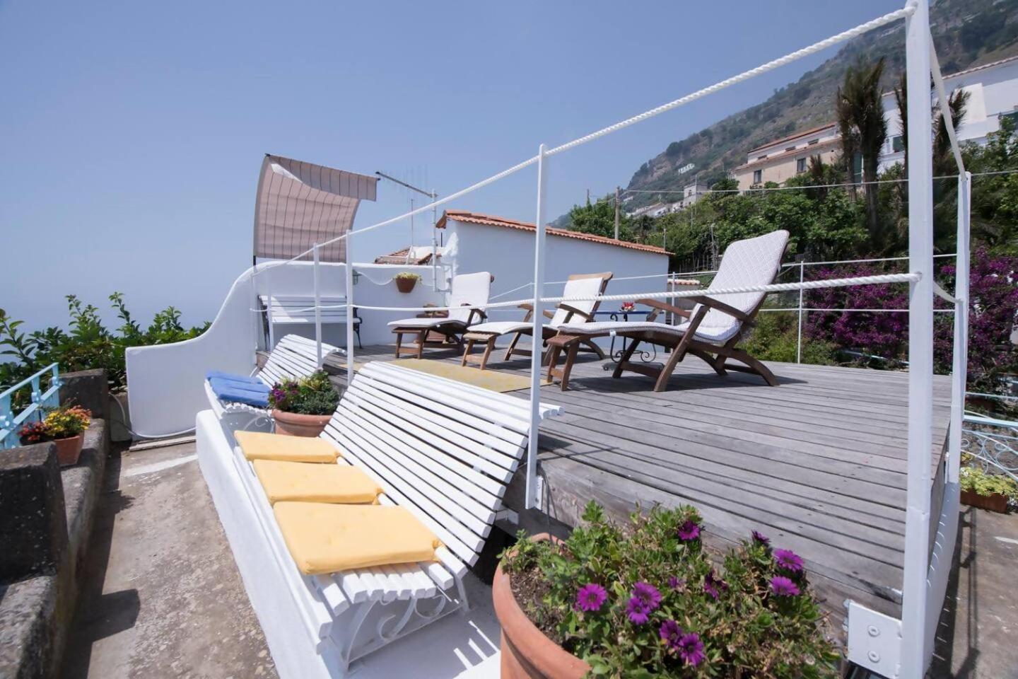 Perla Nel Blu Villa Affacciata Sul Mare Conca dei Marini Exteriér fotografie